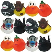 ArtCreativity 2.5 inch Assorted Halloween Rubber Duckies for Kids, Pack of 12