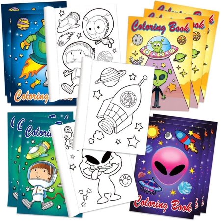 ArtCreativity Alien Coloring Books for Kids, 20-Pack Fun Coloring Book Set
