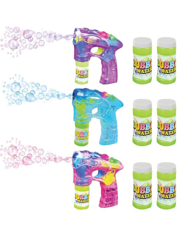 Bubble Blaster Set of 3, Light-Up & Sound, Kids Ages 3+