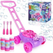 ArtCreativity Bubble Lawn Mower for Toddlers 1-3, Push Toy Bubble Blower, Fun Birthday Gift for Kids