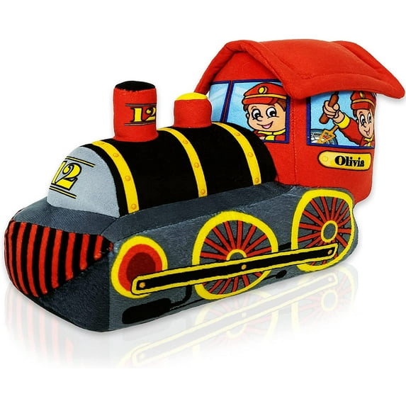 ArtCreativity Train Plush Toy – Cozy, Soft, Cuddly Stuffed Animal for Kids and Toddlers Ages 1-5, Perfect Gift for Boys and Girls