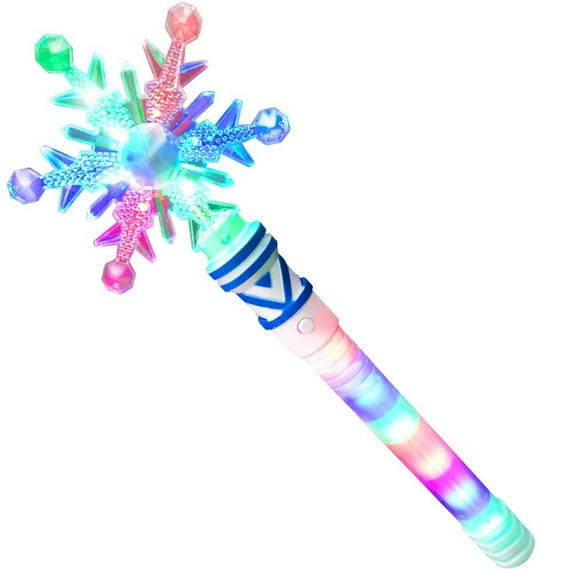 ArtCreativity Light Up Snowflake Wand for Kids 4 Flashing Modes,
