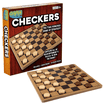 Continuum Games Classic Checkers Set, Heavy-Duty Board with ...