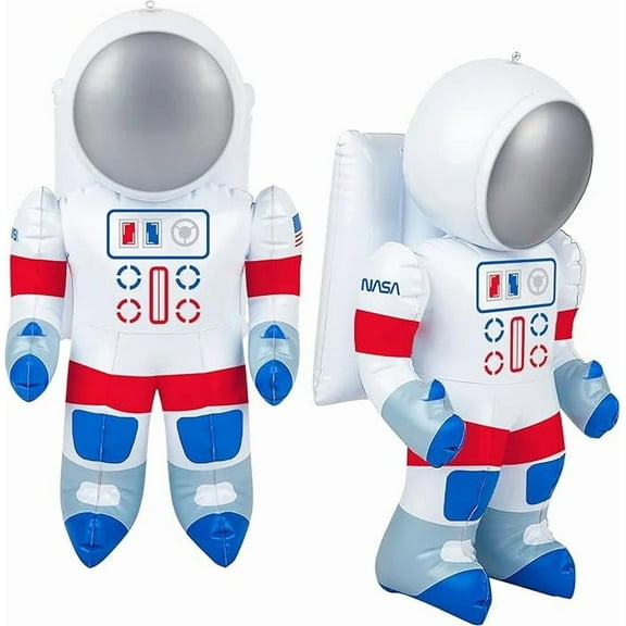 ArtCreativity 42 Inflatable Astronauts Set of 2 Blow-Up Astronaut Toys for Kids, Space Party Decorations, Outer Space Pretend Play & Decor