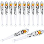 ArtCreativity Inflatable Baseball Bat Birthday Party Favors, Decorations for Kids, Set of 12, 22 in.