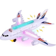 ArtCreativity Light-Up Airplane Toy with Sounds – LED Toy Airplane with Takeoff Sounds & Rolling Wheels for Toddlers & Kids Ages 3+