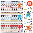 thumbnail image 1 of ArtCreativity Make Your Own Robot Stickers – 24-Pack Kids Craft Sheets – Fun Stickers for Kids, Toddlers & Scrapbook Supplies, 1 of 8
