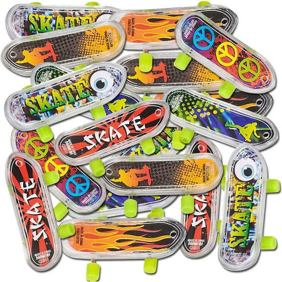 ArtCreativity Mini Finger Skateboards Set of 144 Skateboards for Fingers, Bulk Party Favors & Goody Bag Fillers for Kids Ages 3+