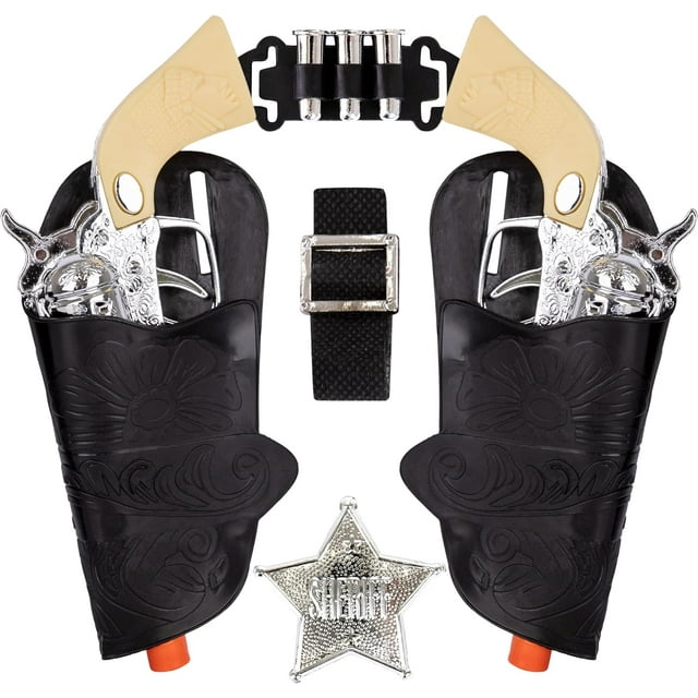 ArtCreativity Old Western Action Toy Gun Belt With Holster Set Kids