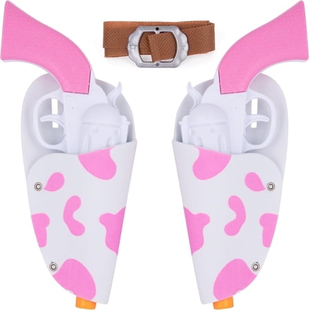 ArtCreativity Pink Cowgirl Toy Gun & Holster Set, 3-Piece Costume Accessory for Kids Ages 3+, Includes Belt and Toy Pistol