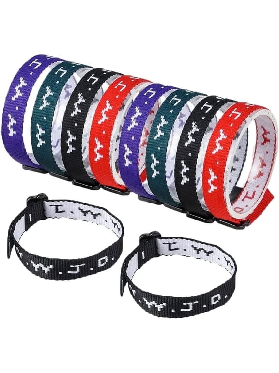 WWJD Adjustable Bracelets pack of 24, Ages 5+, Unisex Wristbands, What Would Jesus Do, 4 Assorted Colors, Religious Party Favors
