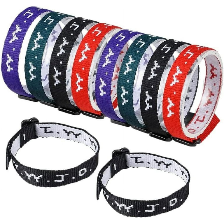 ArtCreativity W.W.J.D. Webbing Bracelets Pack of 24 What Would Jesus Do Wrist Band Universal Size WWJD Bands Four Assorted Colors