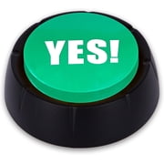 ArtCreativity Yes Button Toy with 10 Funny Sound Variations   Interactive Talking Electronic Gadget for Kids Ages 3+, Teens, and Adults