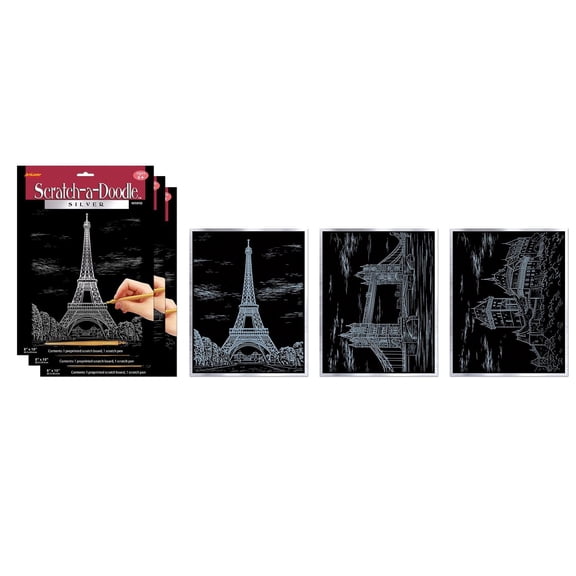 ArtLover Silver Scratch-a-doodle (Pack of 3)