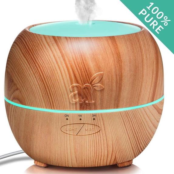 artnaturals Aromatherapy Essential Oil Diffuser 5.0 Fl Oz / 150ml Tank Ultrasonic Aroma Humidifier - Adjustable Mist Mode, Auto Shut-Off for Home, Office & Bedroom