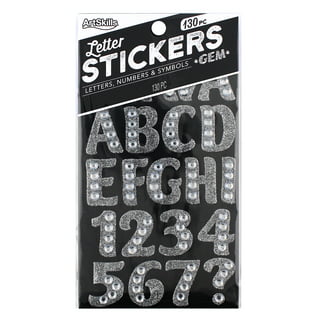 205PCS Glitter Foam Alphabet Letter Stickers Scrapbook Stickers Glitter  English AZ Planner Stickers 3D Self-Adhesive Foam Sticker Sheets Easy  Peel-Off