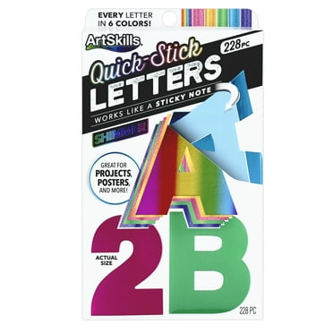 ArtSkills 2.5" Holographic Paper Letters and Numbers, School & Office Projects, Arts & Crafts, 228Pc