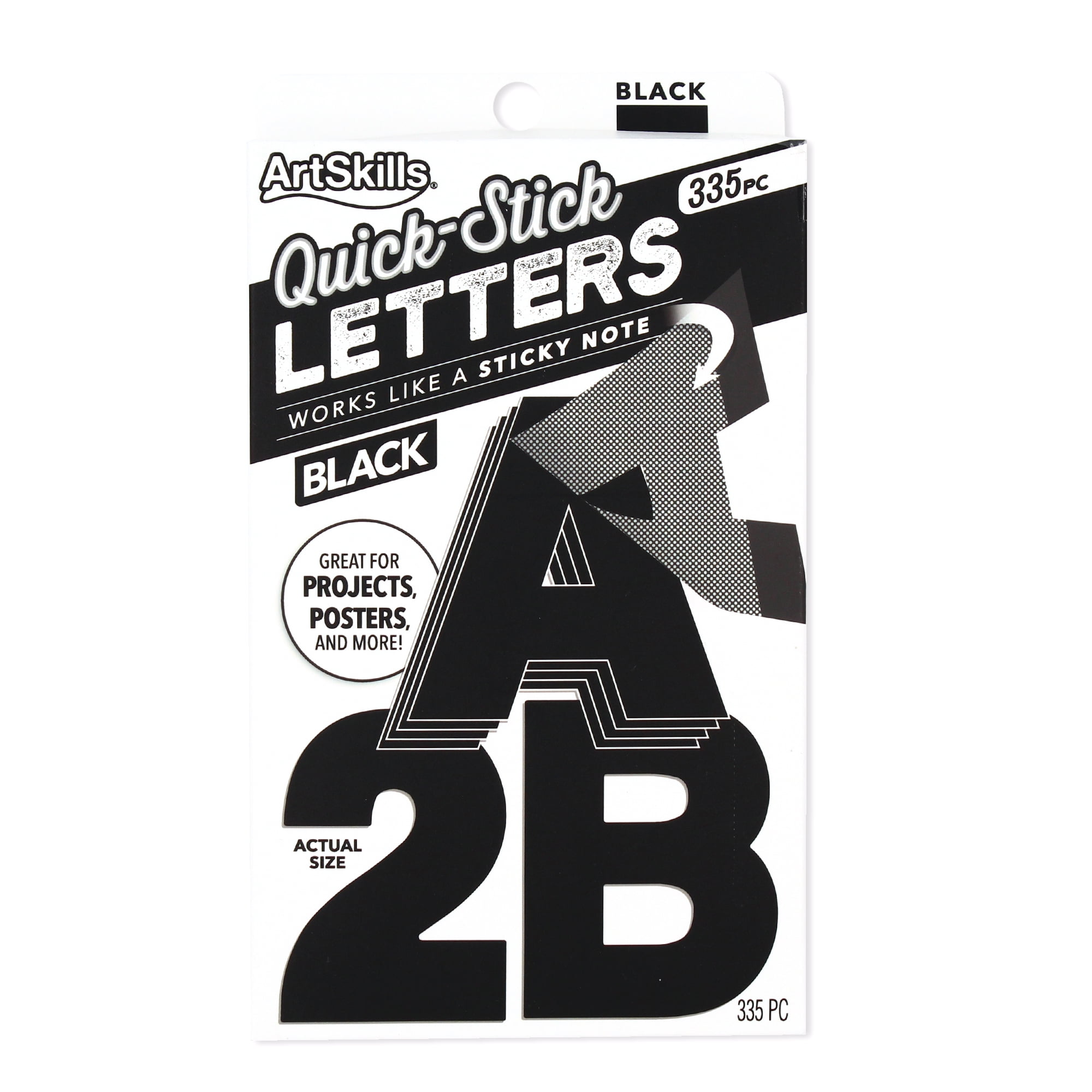 ArtSkills Black Combo Pack Self Stick Poster Letters - Shop Craft