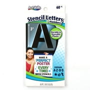 ArtSkills 3" Reusable Plastic Letter and Number Stencil Kit, for Signs and Crafts, for Kids & Adults, 60 Pieces