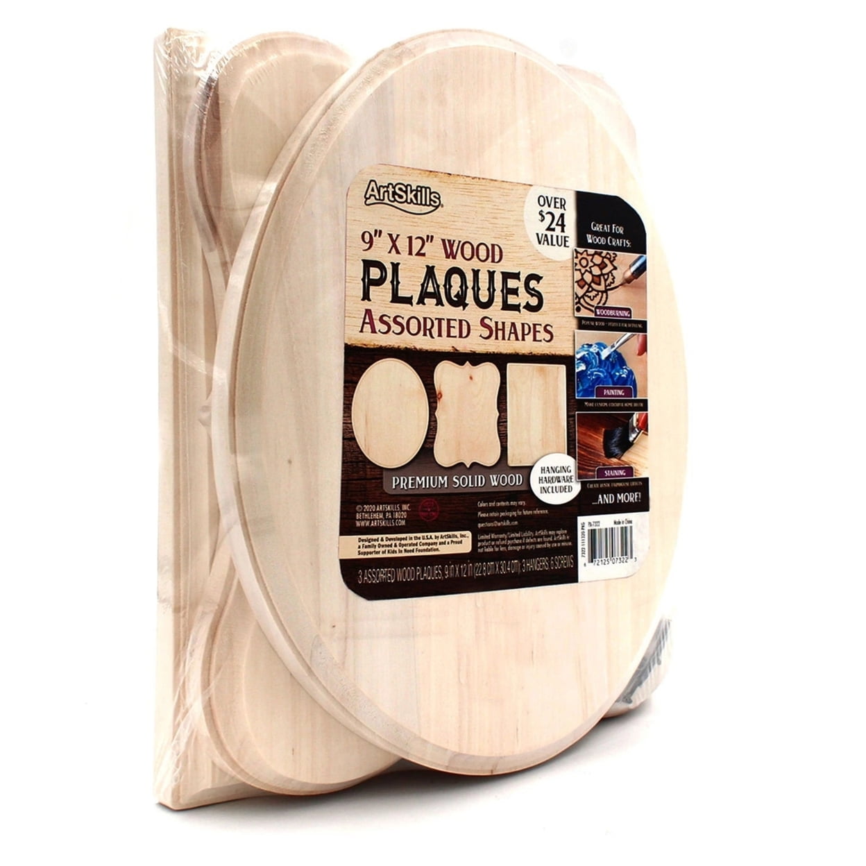 9 X 12 Premium Blank Alder Wood Plaques