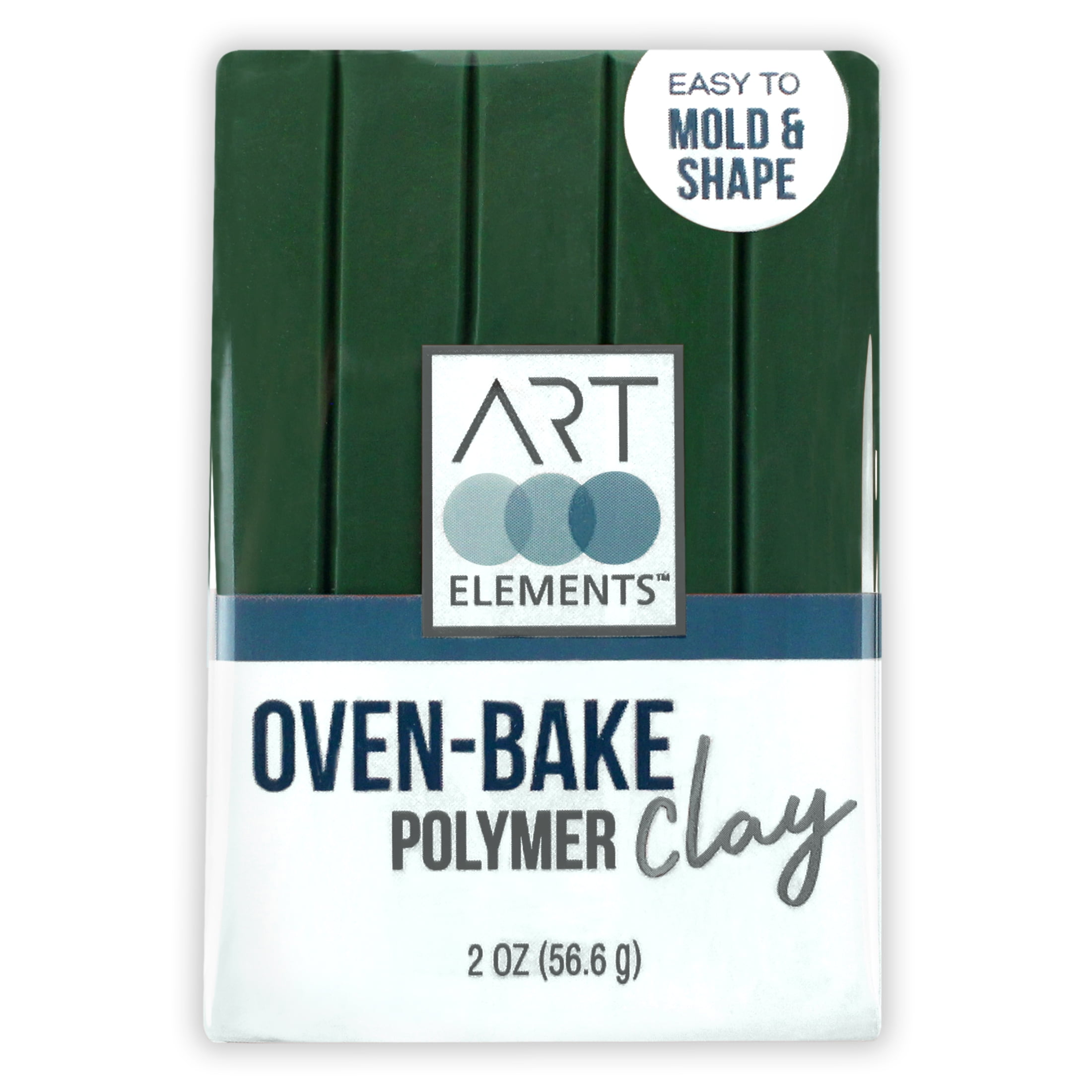 ArtSkills - Art Elements Oven Bake Polymer Clay, 2oz, Evergreen