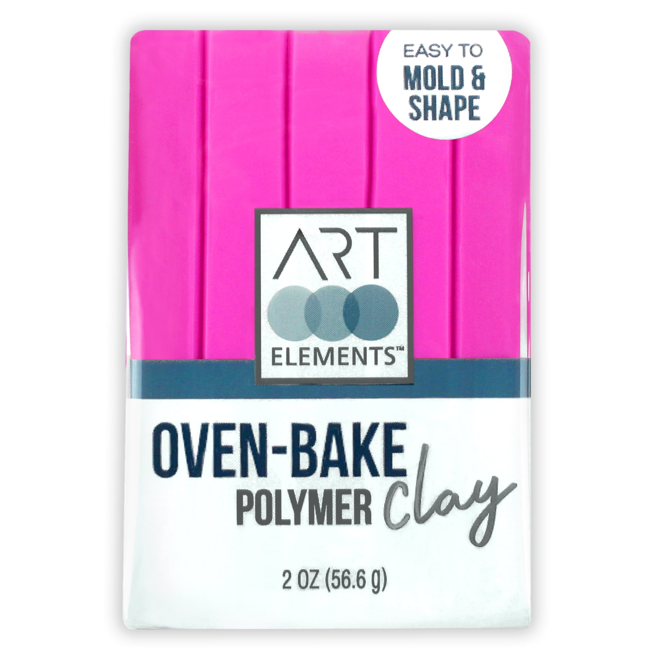 ArtSkills - Art Elements Oven Bake Polymer Clay, 2oz, Magenta