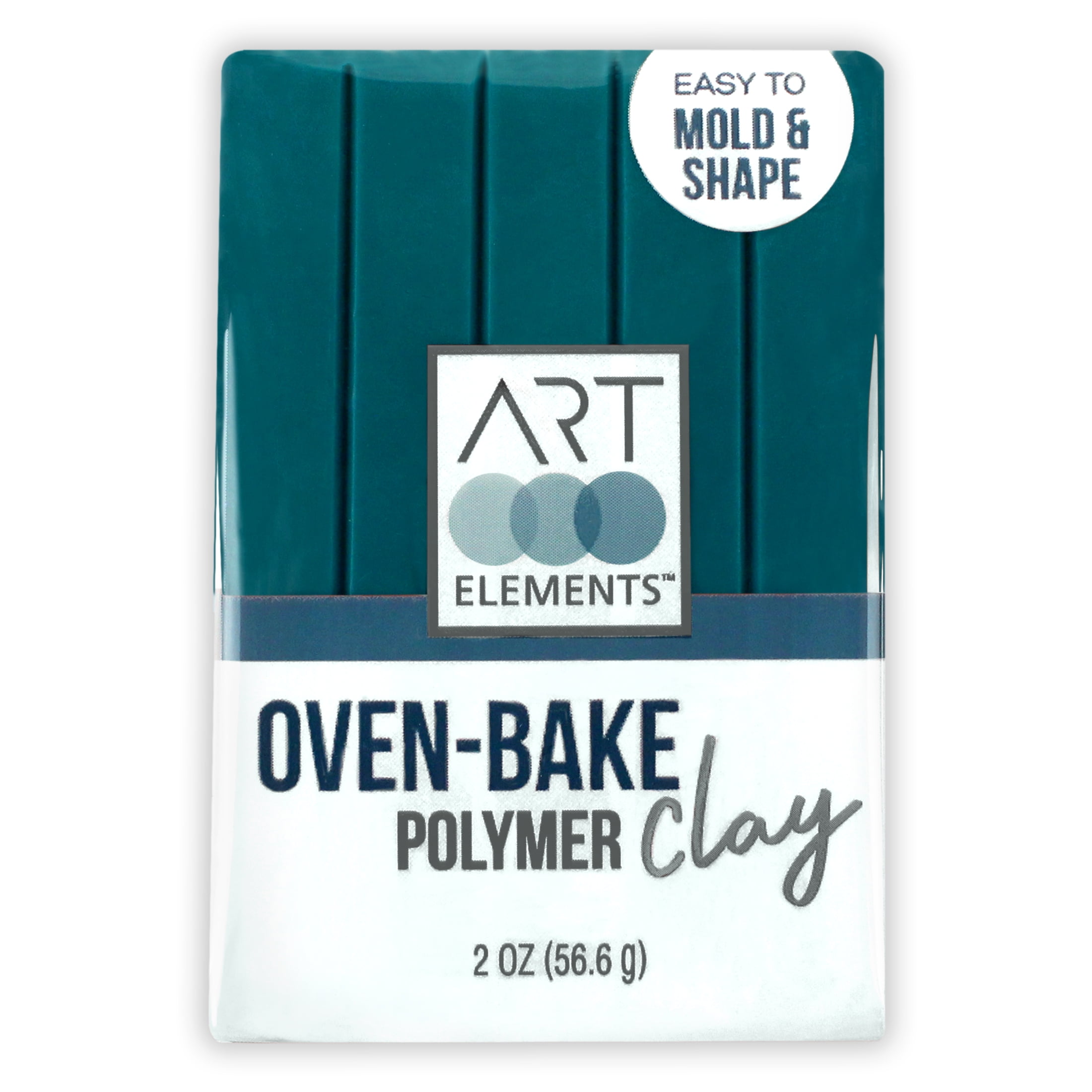 ArtSkills - Art Elements Oven Bake Polymer Clay, 2oz, Teal Blue