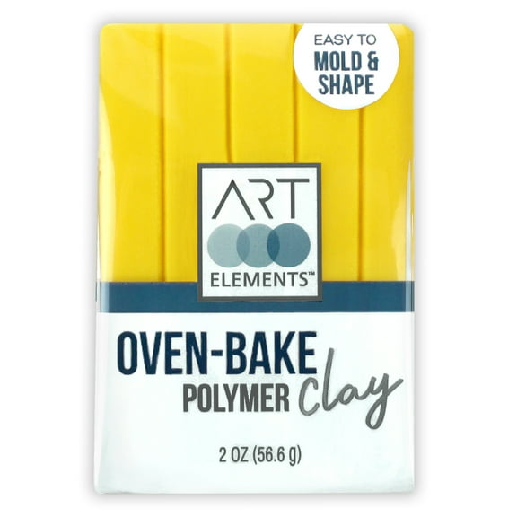 ArtSkills - Art Elements Oven Bake Polymer Clay, 2oz, Yellow