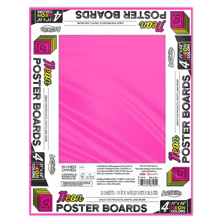 ArtSkills Neon Poster Board, 11
