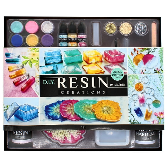 ArtSkills DIY Resin Kit with Resin Molds and Accessories, 41 Pc, Unisex Teens, Adults