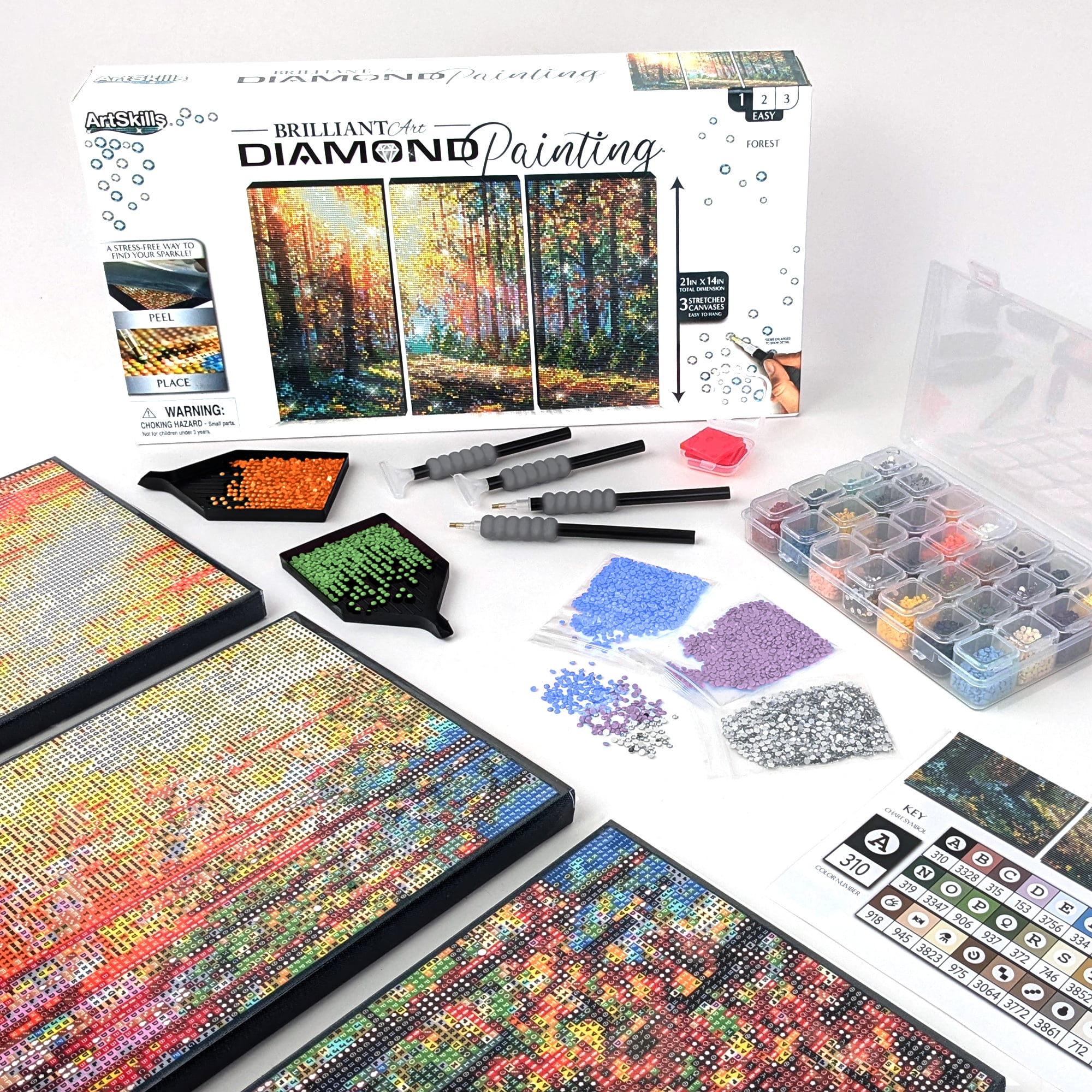 Forest Diamond Painting Kit with Acrylic Round Drills