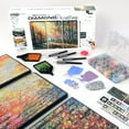 thumbnail image 1 of ArtSkills Diamond Painting Kit, Diamond Art Ready to Hang Framed Canvas with Storage and Accessory Kit, Forest, 3 Stretched Canvas Panels, 14” x 7” Each, 1 of 8