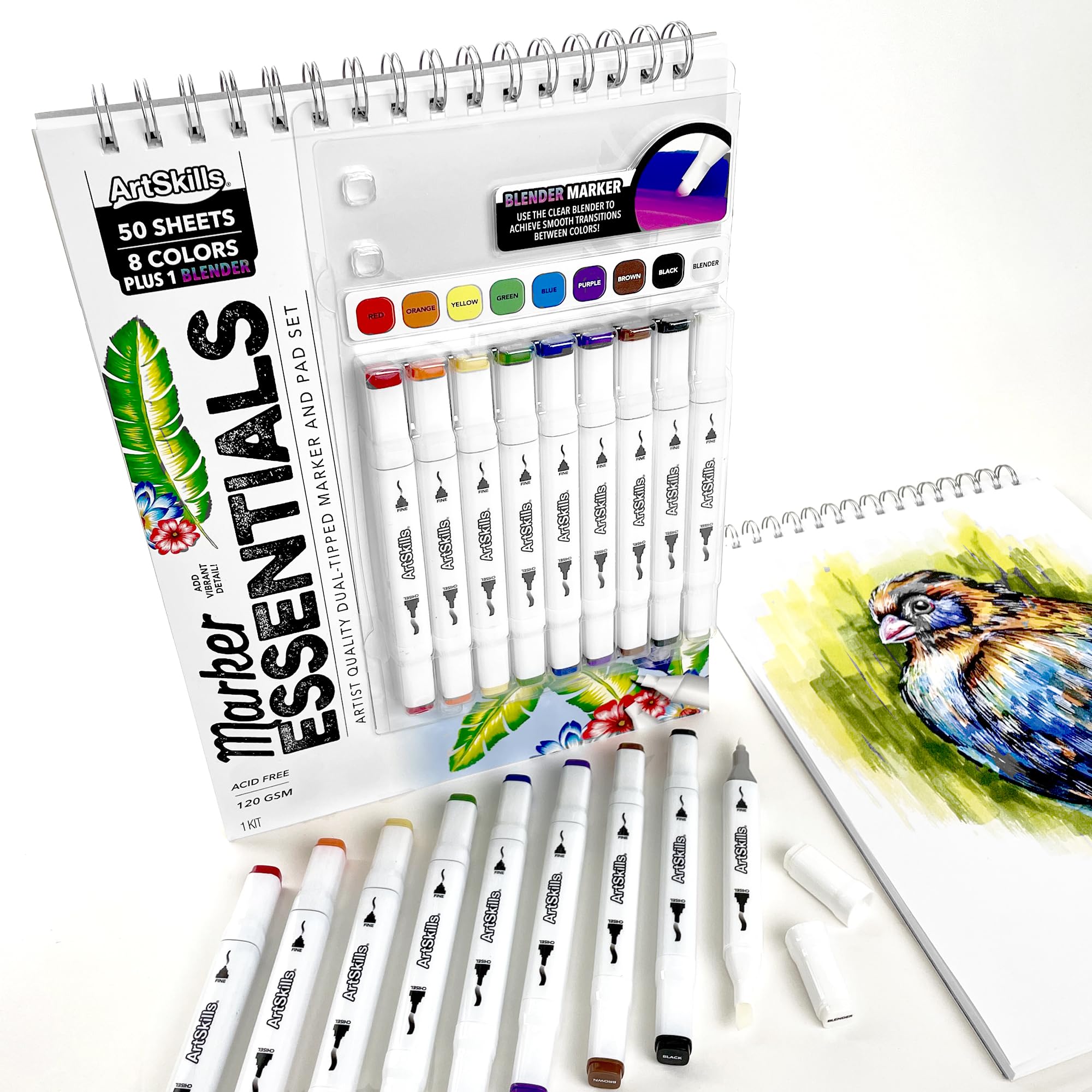 ArtSkills Drawing Kit for YPF5 Adults & Kids, with Permanent Markers