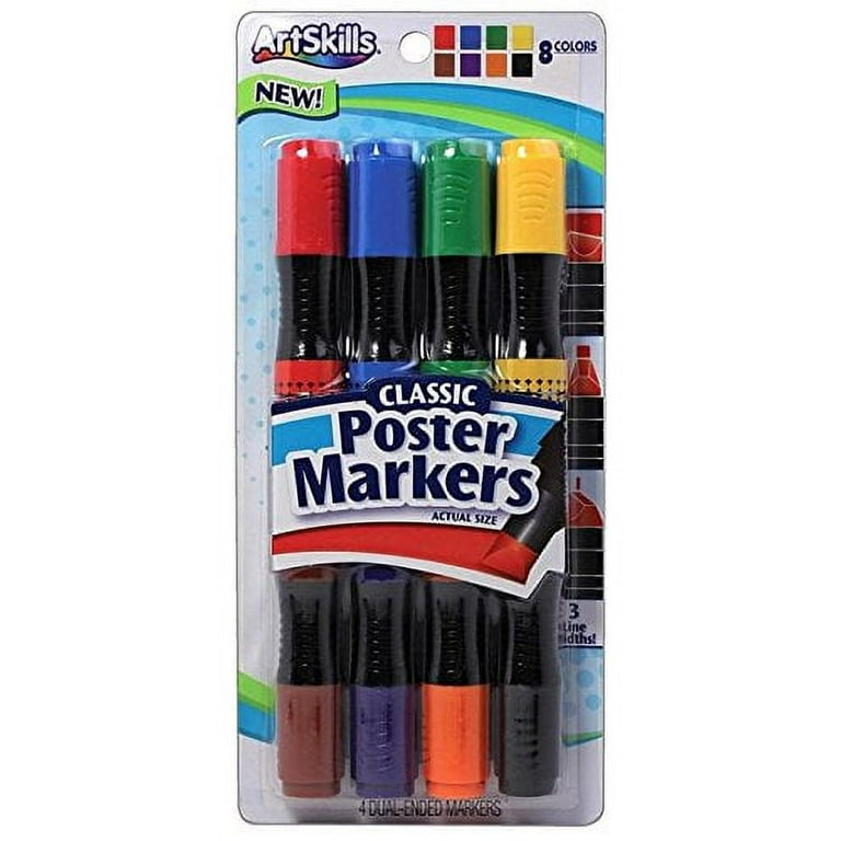https://i5.walmartimages.com/seo/ArtSkills-Dual-Ended-Large-Poster-Markers-8-Classic-Colors-4ct-PA-4602-Standard_14814827-45d8-4575-b506-9900d7a46c04.e7b56bb08fae68135a58dd69e03021e5.jpeg?odnHeight=768&odnWidth=768&odnBg=FFFFFF