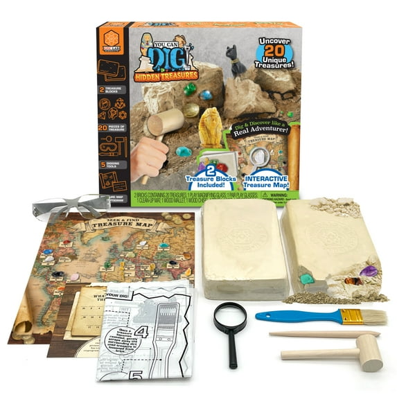 ArtSkills Epic Lab Hidden Treasures, Artifact & Gemstone Dig Kit for Kids, Science Kit with Gemstones for Kids
