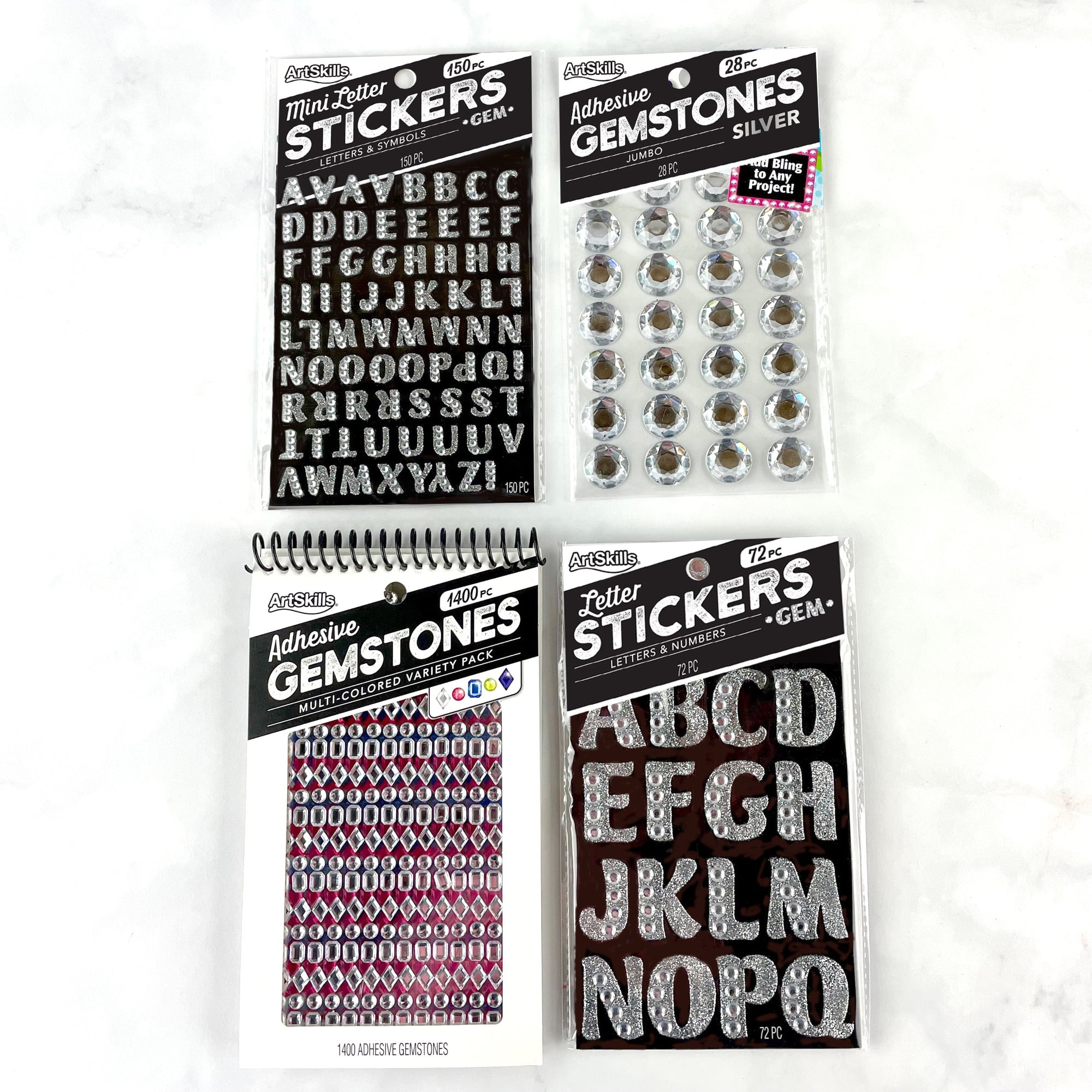 ArtSkills Silver Letter Gem Stickers - Shop Craft Basics at H-E-B