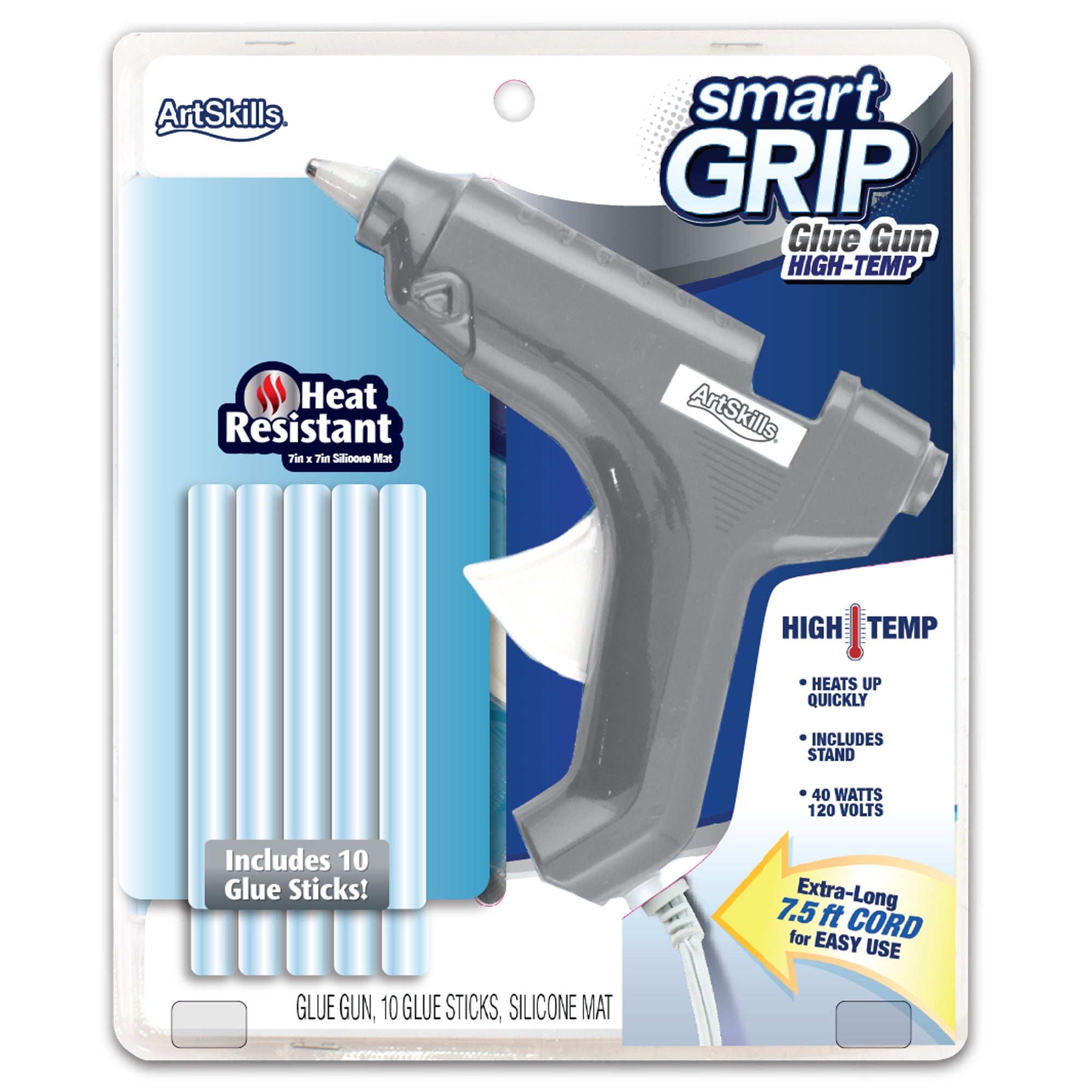 Hot Glue Gun & Assorted Glue Sticks Kit - Arteza
