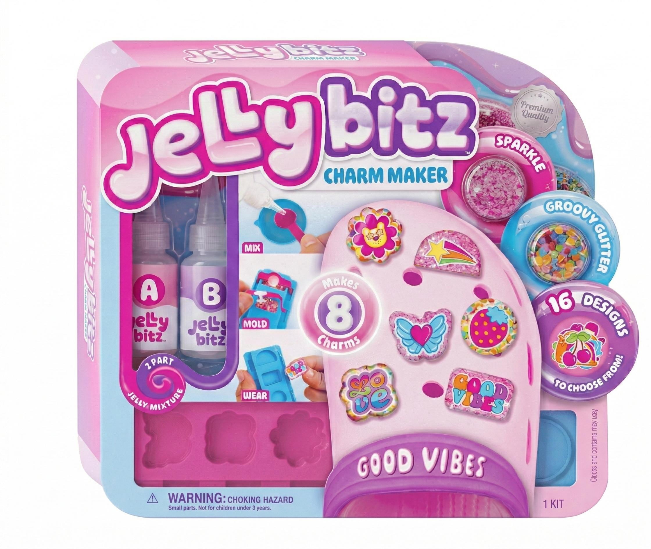 ArtSkills JellyBitz DIY Charm Maker Craft Kit for Kids - Good Vibes