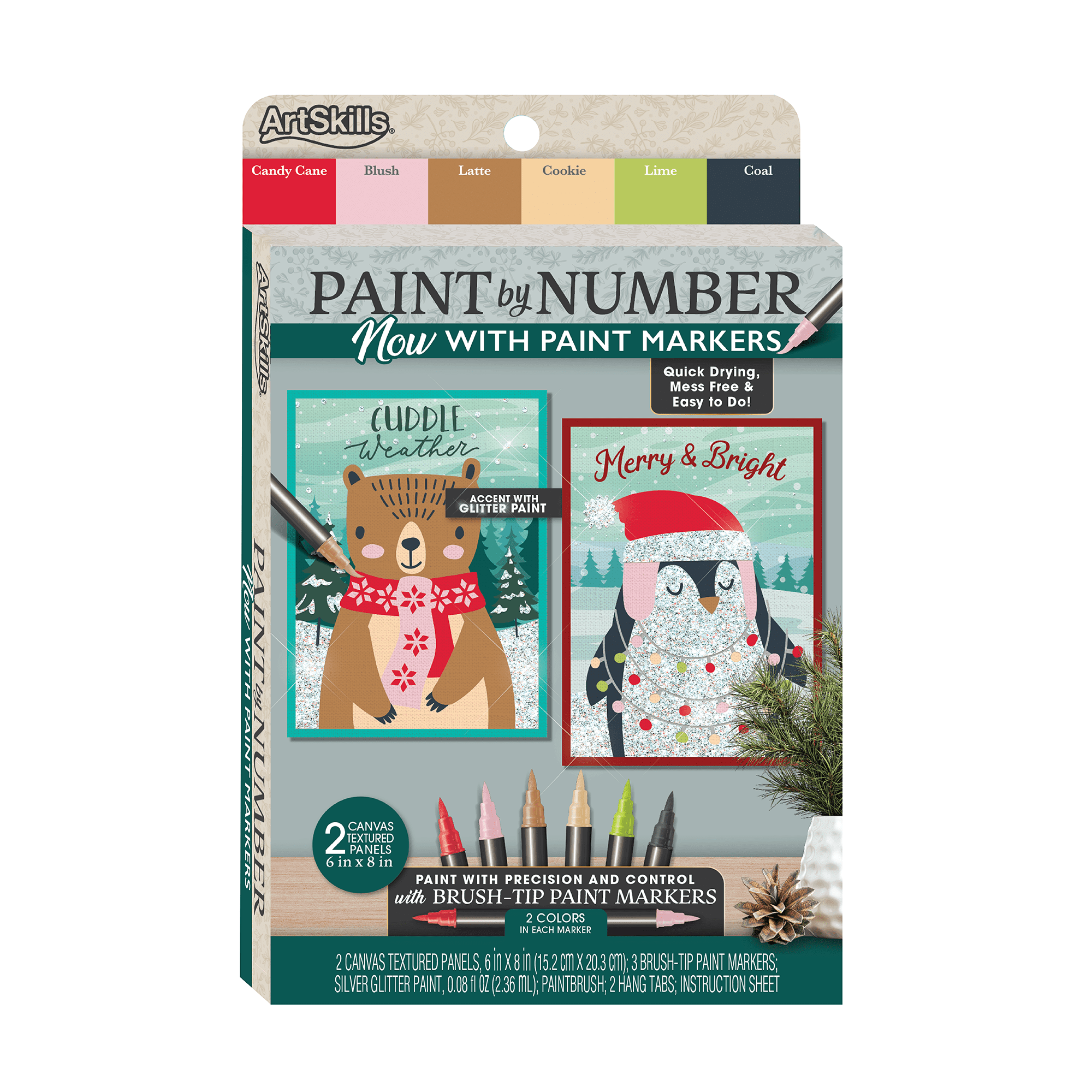 ArtSkills Paint by Number Kit for Kids & Adults with Paint Markers ...