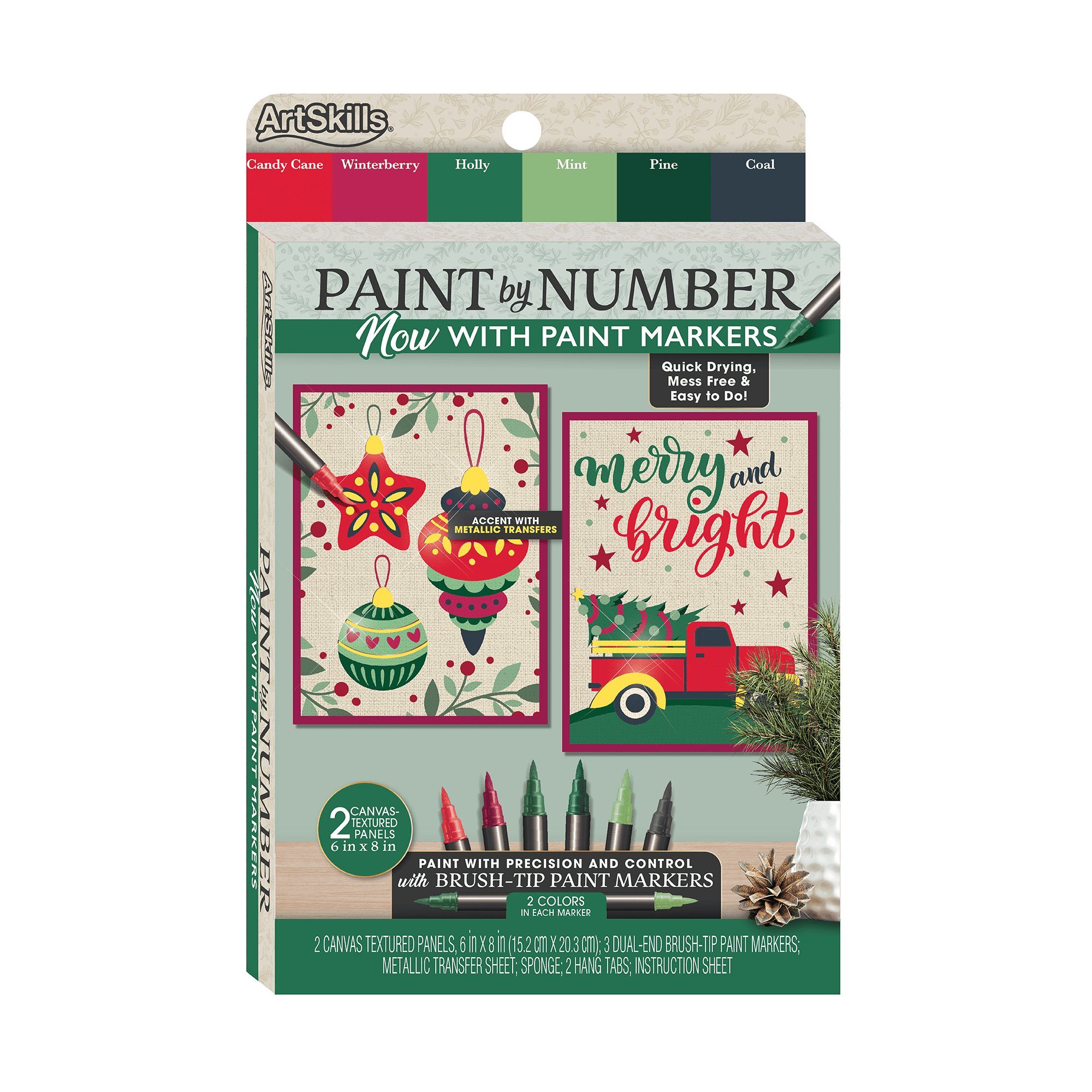ArtSkills Paint by Number Kit for Kids & Adults with Paint Markers ...
