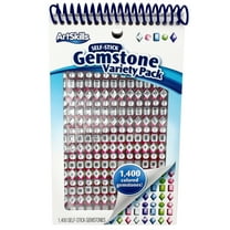 ArtSkills Self-Stick Gemstone Variety Pack, Rhinestones for Scrapbooking, 1,400 Pcs