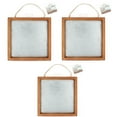 thumbnail image 1 of ArtSkills Set of Wood Framed Galvanized Metal Plaque for Rustic Home Décor & Wall Décor, 10” x 10” 3-Pack, 1 of 6
