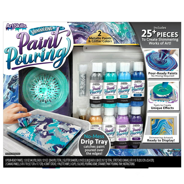 ArtSkills Unisex Acrylic Paint Pouring Art Activity Kit for Youth or Adults  Ages 12+