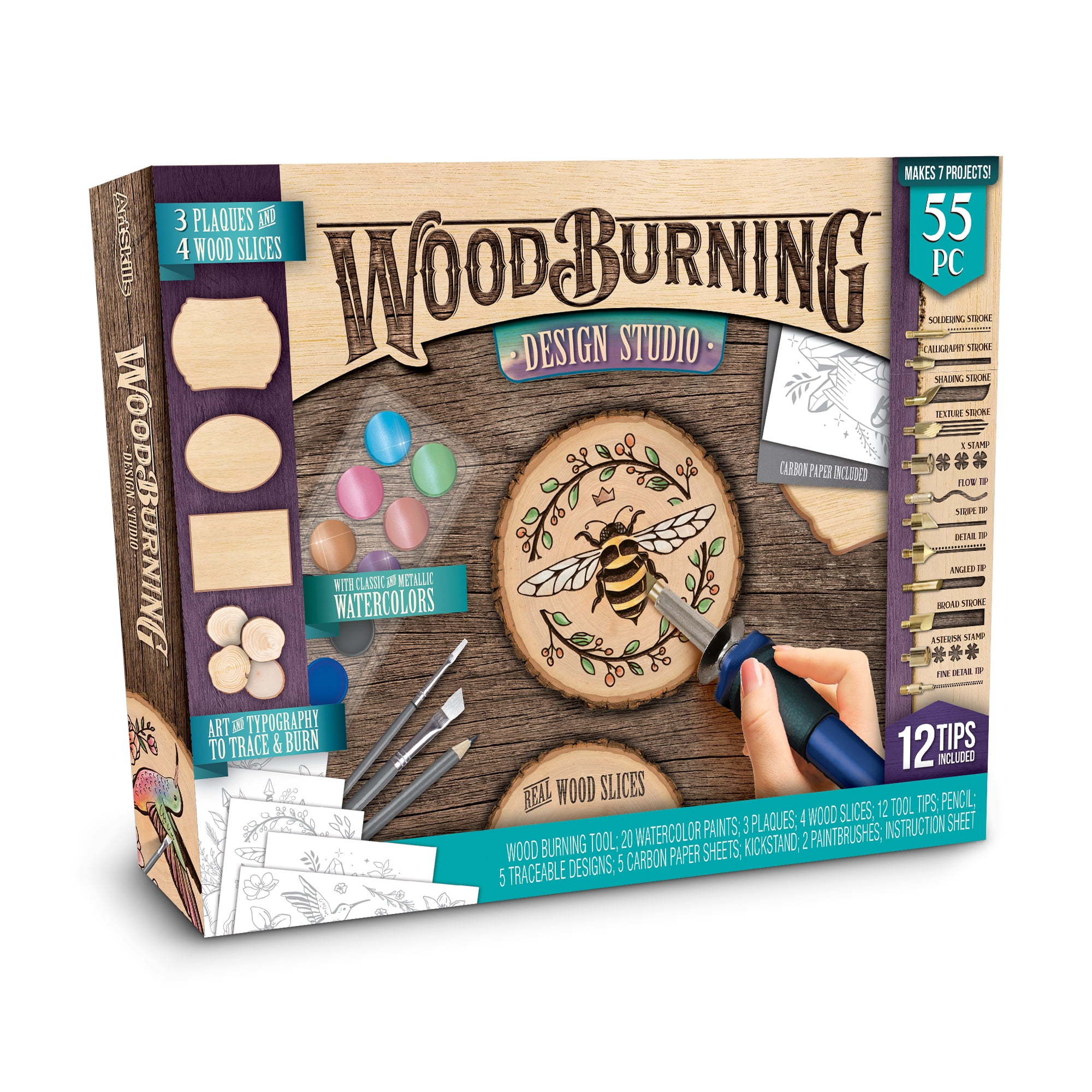 ArtSkills Wood Burning Tool Kit for Adults and Teens, 55 Piece