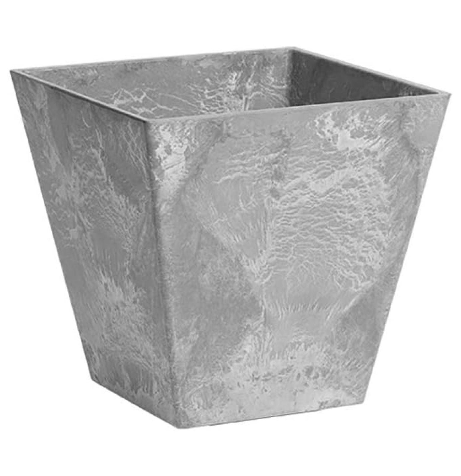 Ella Gray 12" Square Self-Watering Planter