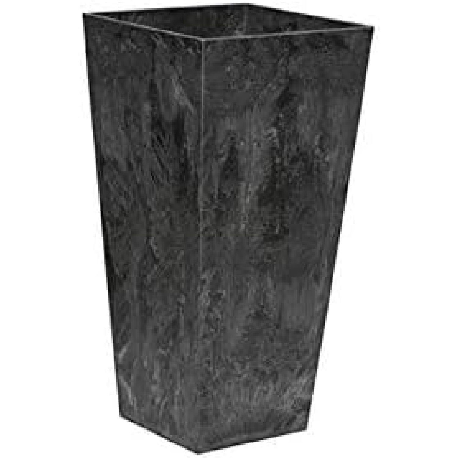 Ella Modern Black Square Planter with Self-Watering Reservoir 13.5"