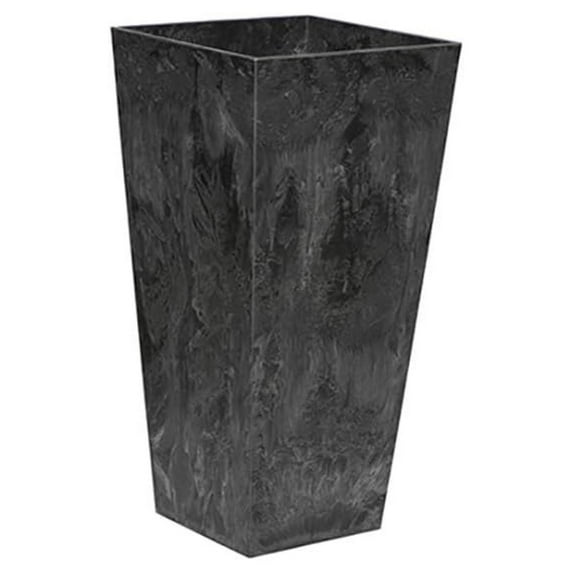 ArtStone 35138 Ella Tall Planter, Black, 13.5-inch