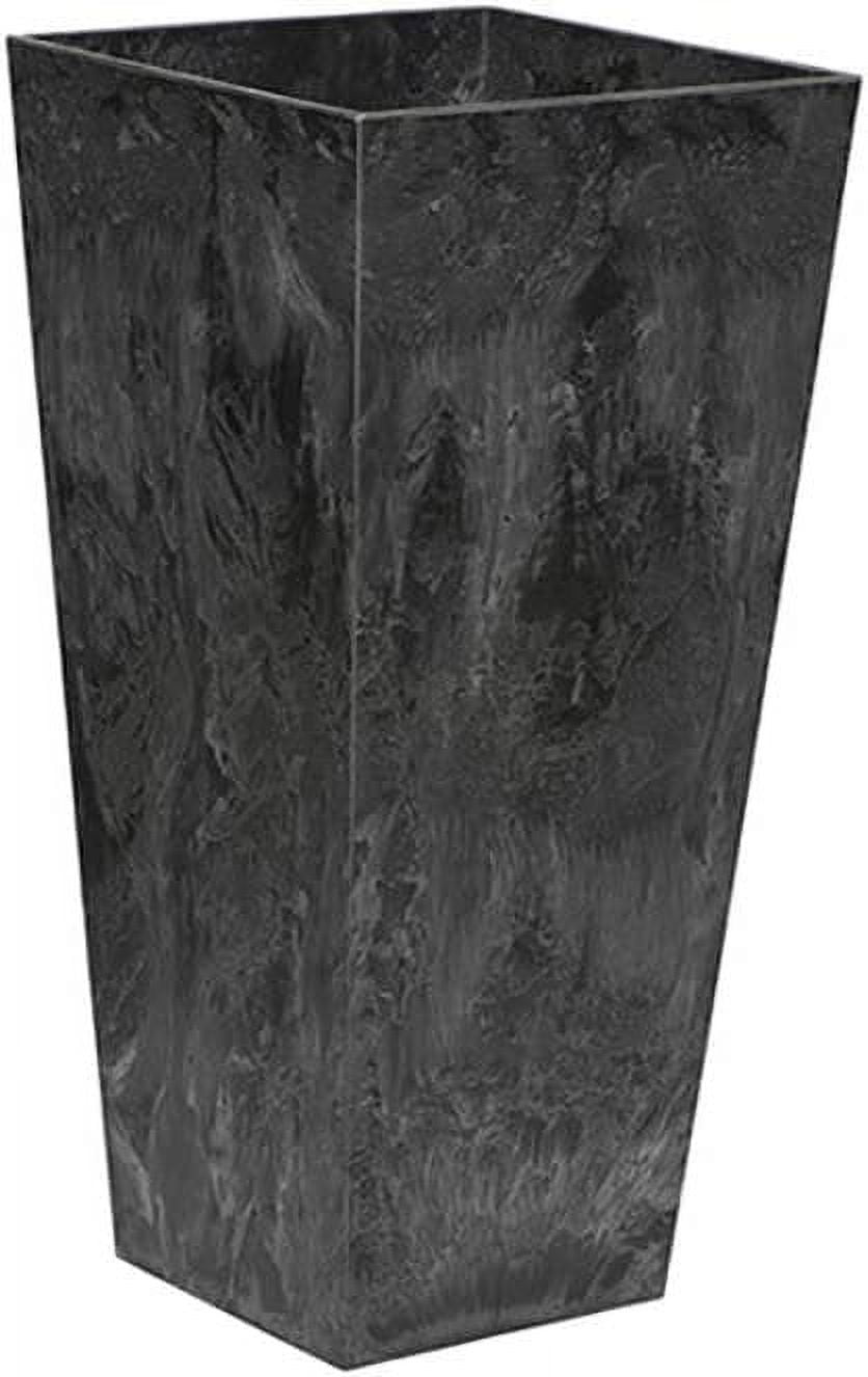 ArtStone 35198.01 Ella Tall Planter, Black, 19.5inch