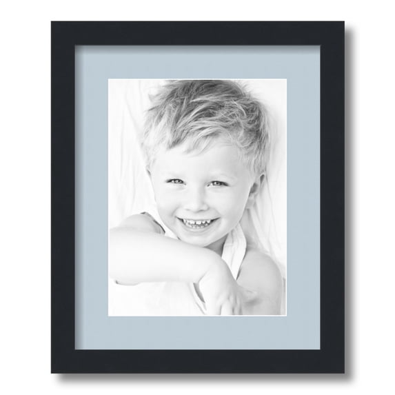 ArtToFrame 13 x 16 Medium Density Fiberboard Picture Frame, Black/Blue