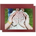 thumbnail image 1 of ArtToFrames 10" x 10" Red Picture Frame, 10x10 inch Red Wood Poster Frame (WOM-4119), 2 Pack, 1 of 7